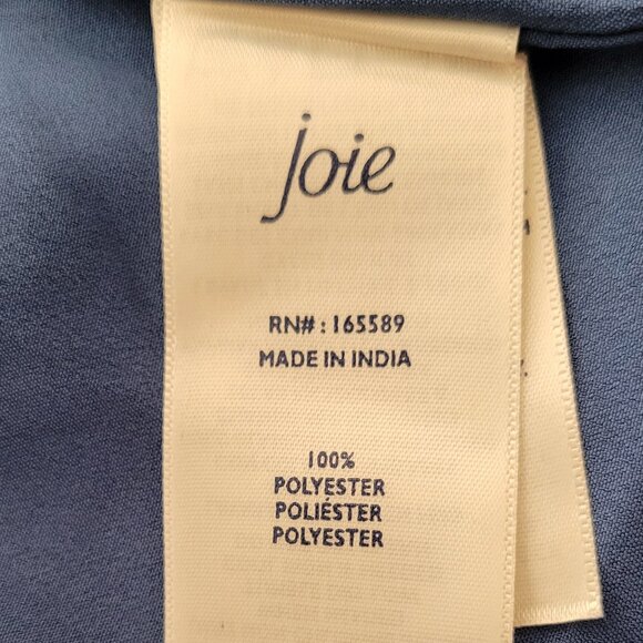 Joie Parisian Paisley Lined Maxi Tiered Boho Chiffon Dress Blue NEW Size 2X - Picture 9 of 14